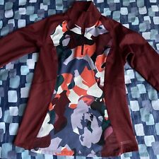 Marmot Women’s Nicole Half Zip Base Layer Top Maroon Size Small