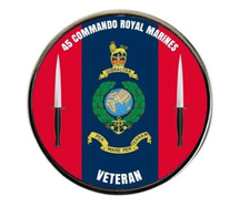 45 Commando Royal Marines  Veteran Lapel Badge