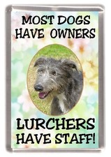 Lurcher Dog Fridge Magnet