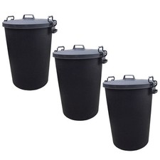 3 x 110L Litre Bin Heavy Duty