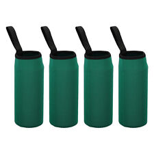 4pcs 65x180mm Water Bottle Sleeve Insulated Bottle Bag Holder Carrier Dark Green