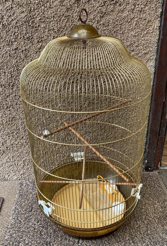 Vintage dome shaped birdcage - vintage, dome-shaped
