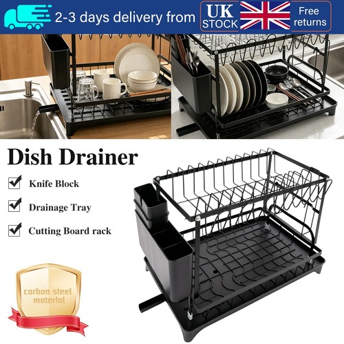 Dish drainer rack - drainer, 2-tier