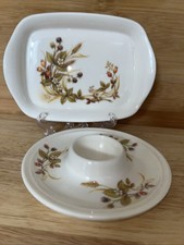 Vintage Marks and Spencer Egg Cup and Toast Soldier Tray Melamine  Set
