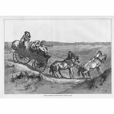 USA A Wagon Travelling on the