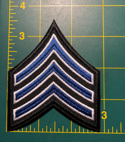 Sergeant rank patch tall - rank,