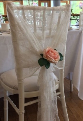 White lace hoods - , for
