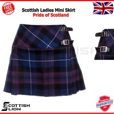 Ladies Women Mini Short Kilt Tartan Scottish Pleated Billie Kilts Skirts Pleated