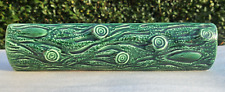 Dartmouth Pottery Log Vase 12.5" long No.108 Dark Green. In good condition.