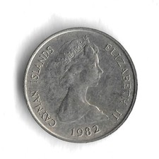 1982 Cayman Islands 5 Cents World Coin - KM# 2