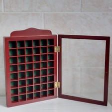 Vtg Thimble Wall Cabinet