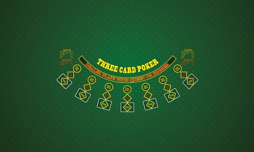 Three card poker layout - three, casino
