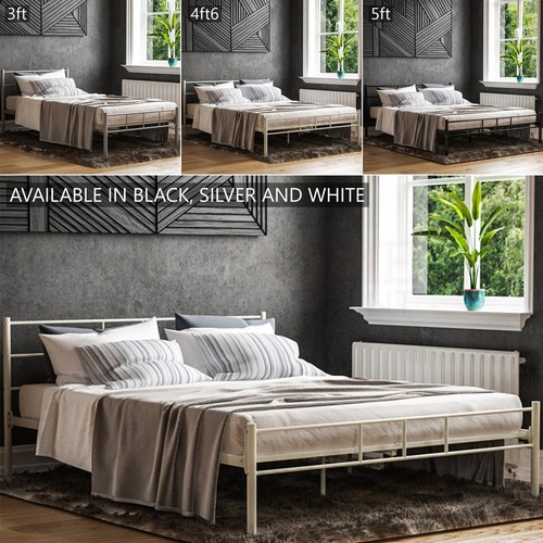 Metal bed frame 3ft - frame, 4ft6