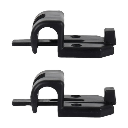 Black sliding table rail - 2x,