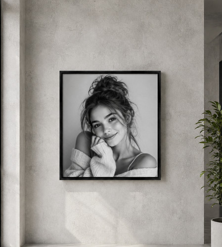 30x30cm black matt aluminium - 30x30cm,