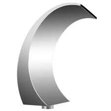 Pool Waterfall Fountain Stainless Steel Fountain 20cm x 40cm forGarden Outdoor