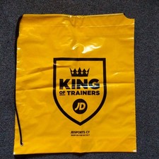 JD Sports King of Sports Drawstring Bag - Yellow / Black (Cyprus)