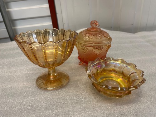 Vintage amber carnival - carnival, glass