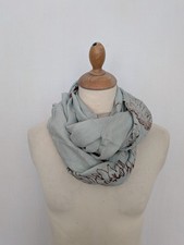 pieces Large 62 x 43" duck egg blue lightweight loop skull Scarf