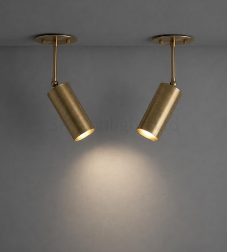 Mid century brass spotlight - mid,