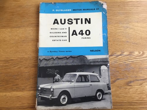 Austin a40 farina motor - farina, manual