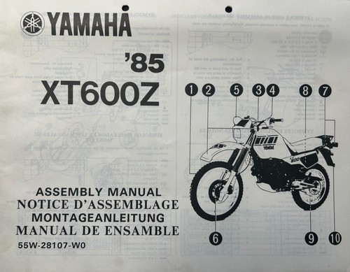 Yamaha xt600z 1985 - xt600z, genuine
