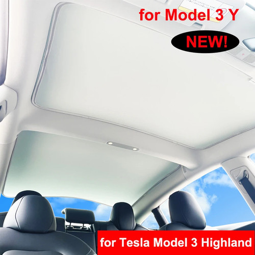 Car glass roof - sunshade, front