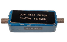 Vintage 4 MHz 75 Ω RF Low Pass Filter – Metal Can LC Type (Serial 225027) Ex-MOD