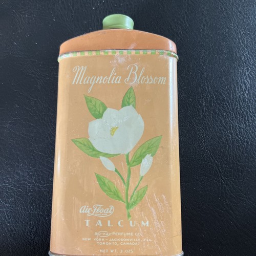 Vintage talcum talc powder tin - talc,