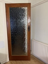 Vintage glazed interior door