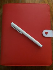 Kikki.K Red & pink A5 leather