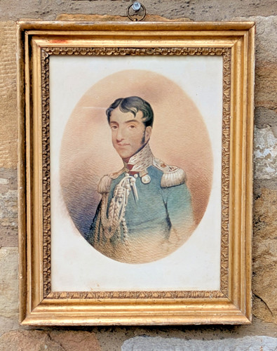 Antique watercolour naval - antique,