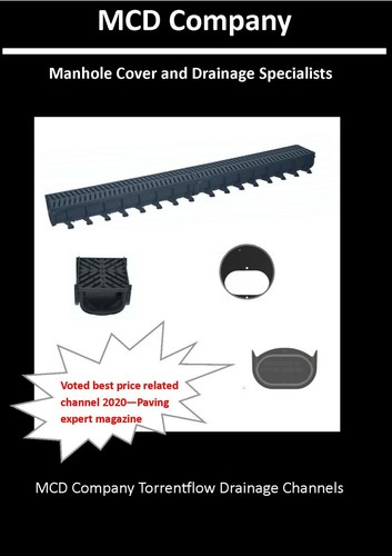 Shallow drainage channel - shallow,