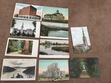 10 various places views Canadian postcards 1906 onward good condition 141