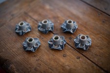 Vintage - Wade Candle Holder Lotus Flower - Ceramic Pottery Art - Set of 6