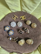 ?Vintage Clip On Earings Costume Jewellery Job Lot (Please Read Description) ?