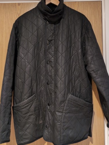 Barbour wax padded jacket - wax, size