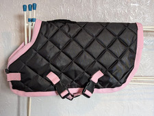 Quilted Black & Baby Pink