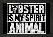 Red Lobster Seafood Framed