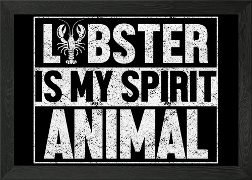 Red lobster seafood framed - lobster,
