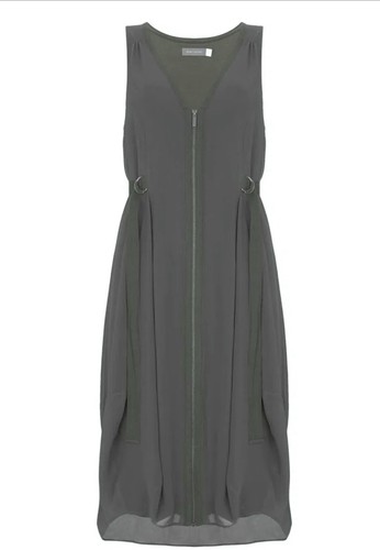 Mint velvet khaki zip front - mint,