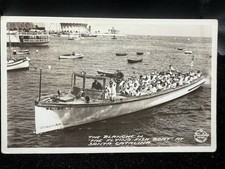 Rppc postcard flying fish - flying,