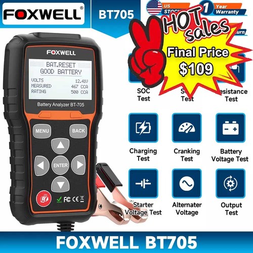 Foxwell bt705 battery load - bt705,