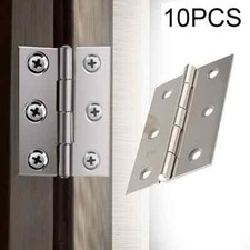 10 x Stainless Steel Door Hinges Cabinet Doors Wooden Box Hinge