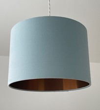Lampshade Duck Egg Blue Velvet