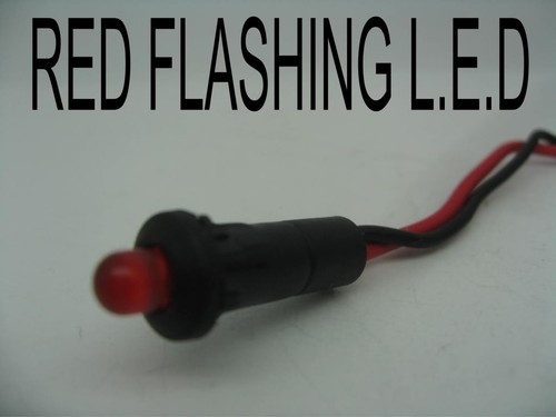 Red led round - red, car