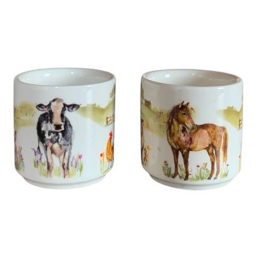 Farmyard egg cups - farmyard, holders