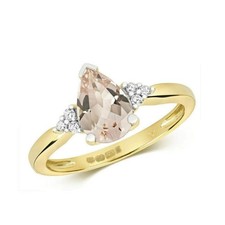Real Morganite and Diamond