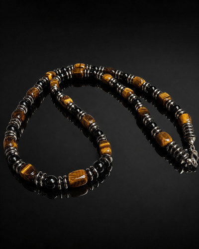 Men hematite tiger - hematite,