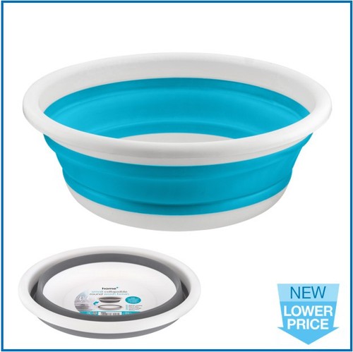 Collapsible blue round wash - collapsible,